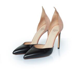 Francesco Russo suede and leather pumps